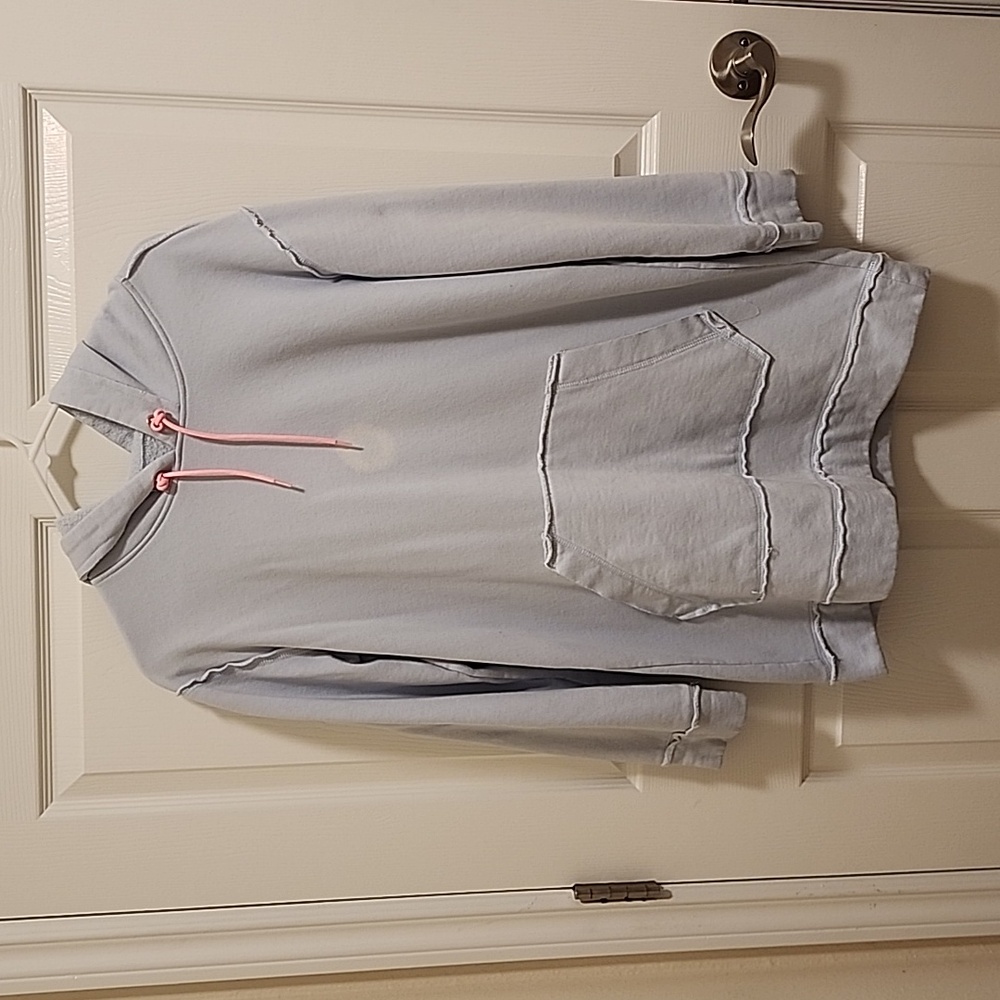 Distressed hoodie - no size tag but more like M